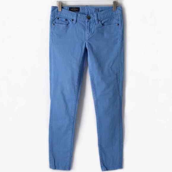 J.Crew Periwinkle Toothpick cropped ankle jeans size 28 - Picture 2 of 10